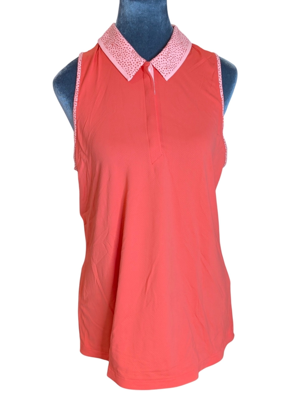 Under Armour Orange ISO-Chill Sleeveless Polo Size Large